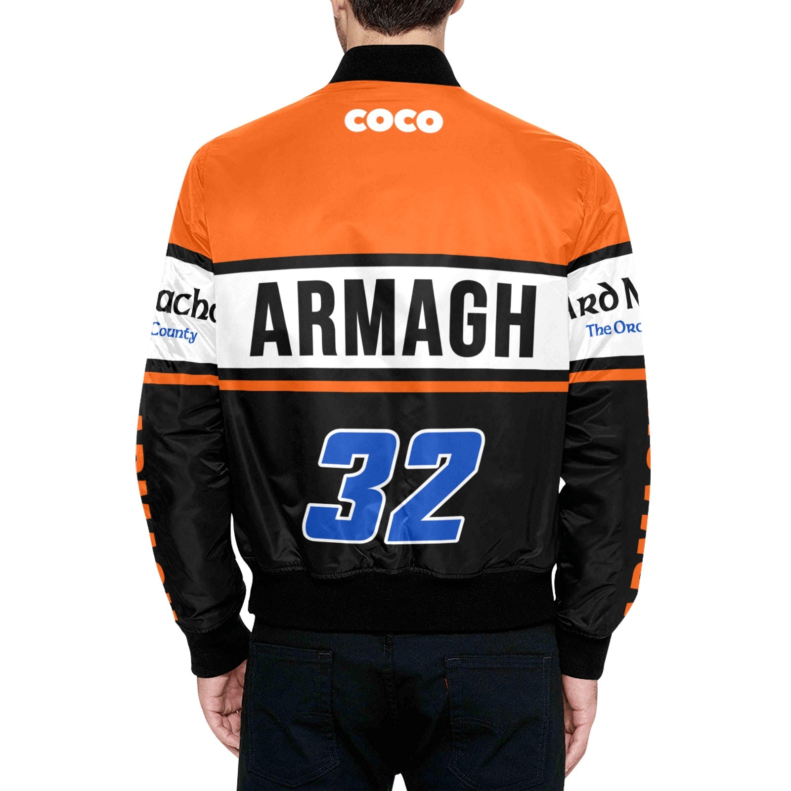 County Armagh Vintage Quilted Bomber Jacket