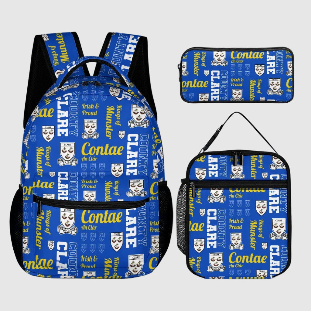 County Clare Backpack, Lunch Bag & Pencil Case Set