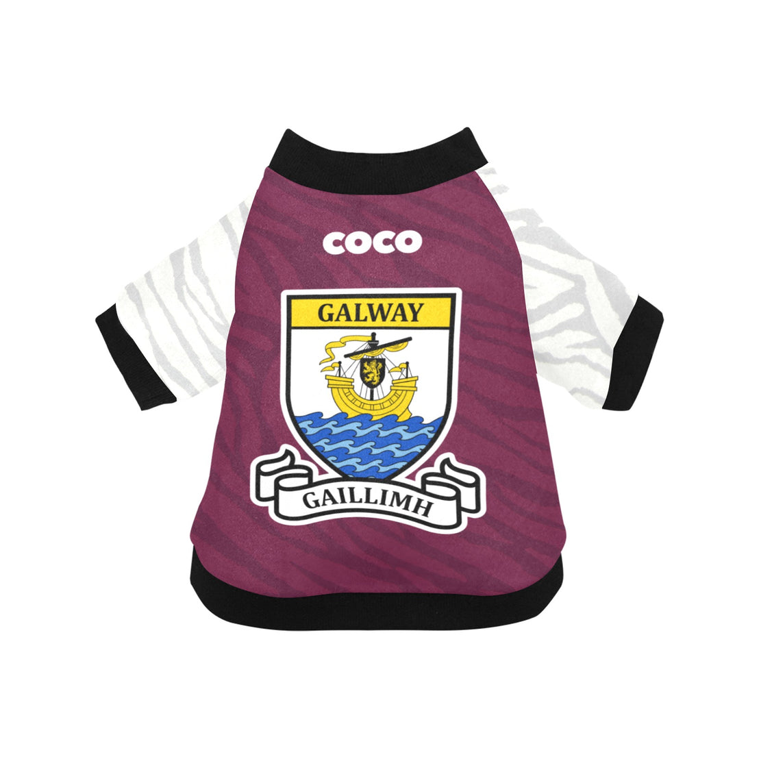 County Galway Jersey Inspired Pet Shirt