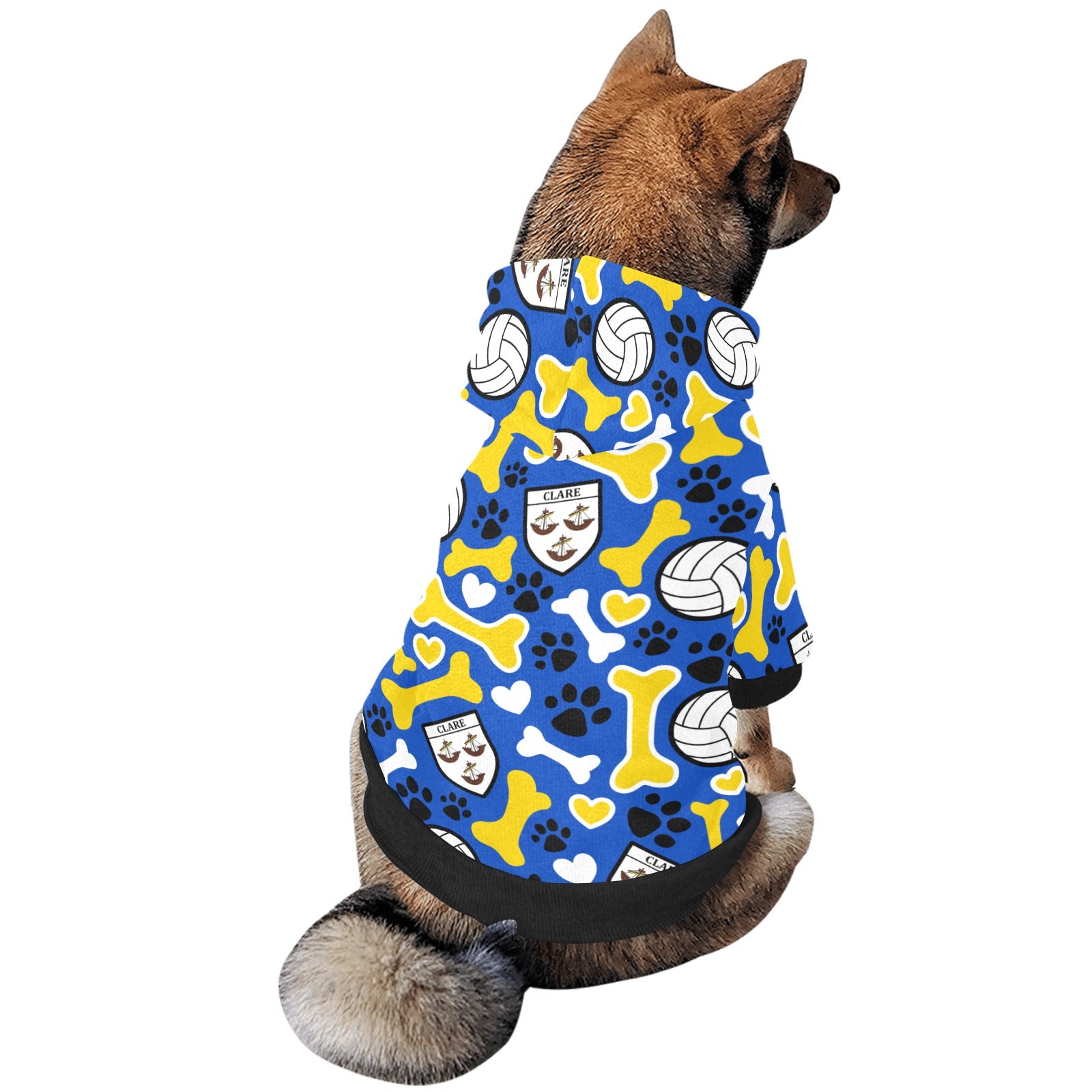 County Clare Pooch Pattern Pet Hoodie