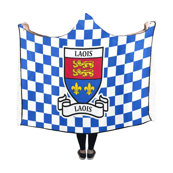 County Laois Premium Chequered Hooded Blanket