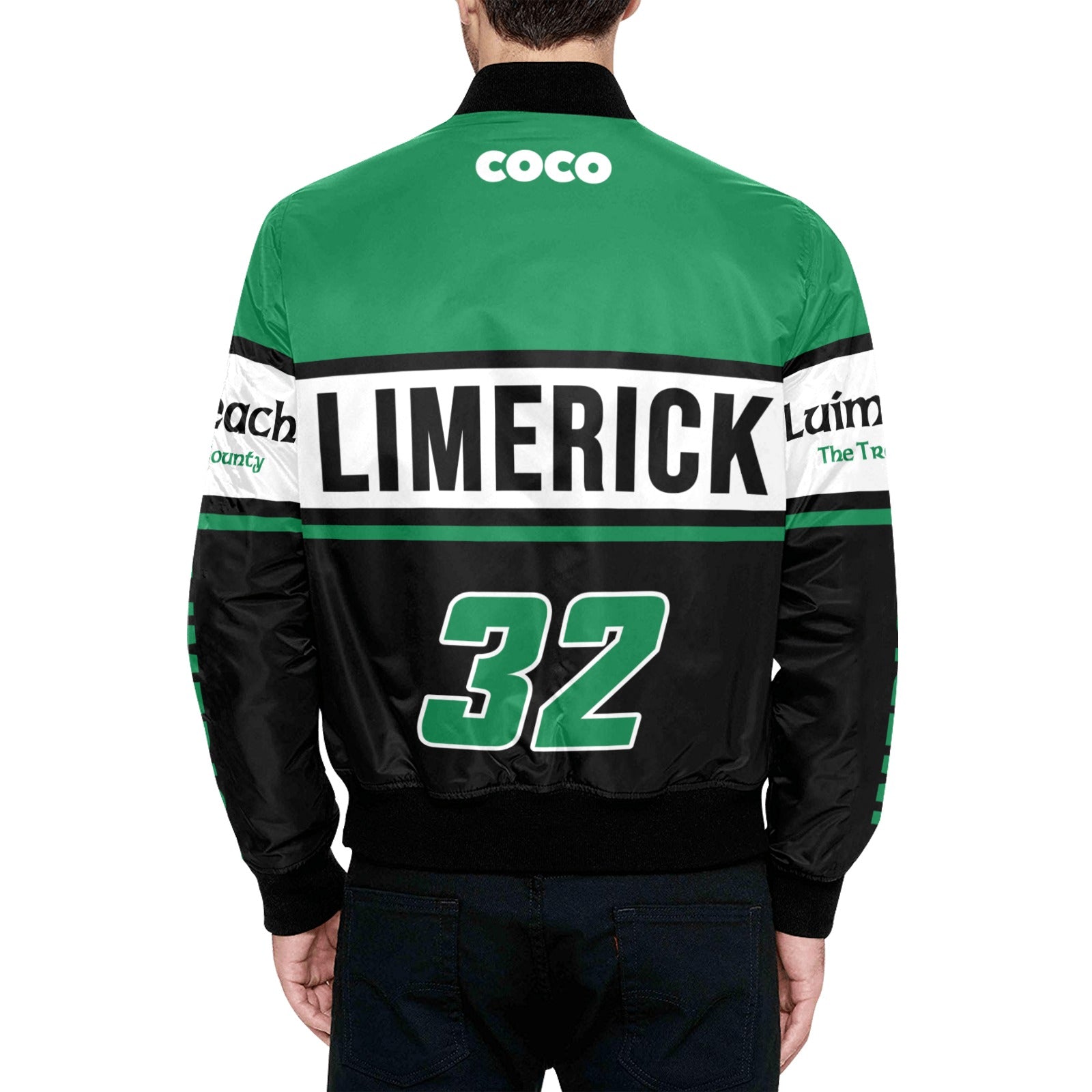 County Limerick Vintage Quilted Bomber Jacket