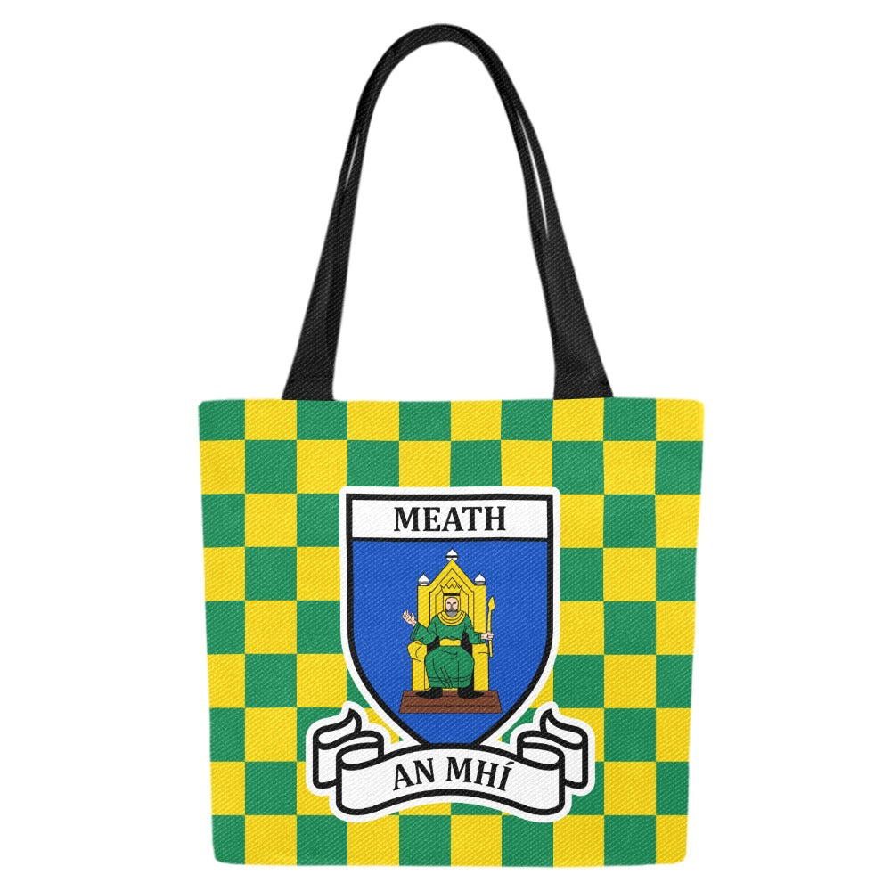County Meath Chequered Canvas Tote Bag Set