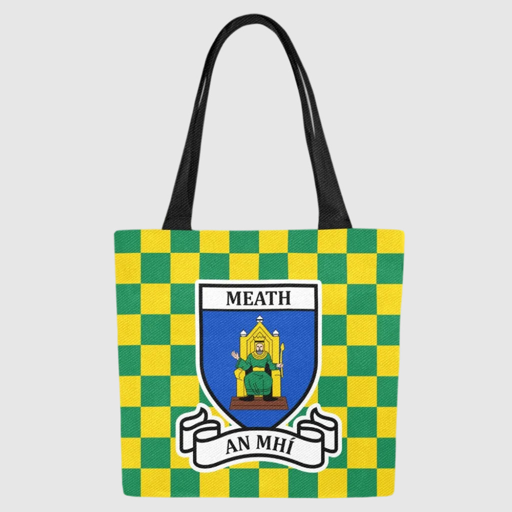 County Meath Chequered Canvas Tote Bag Set