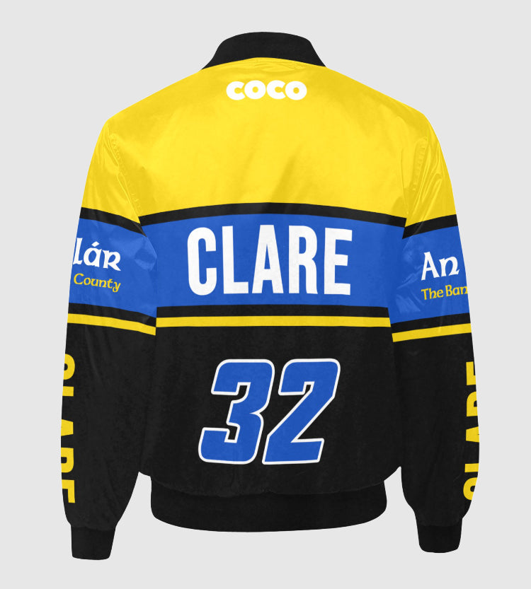 County Clare Vintage Quilted Bomber Jacket