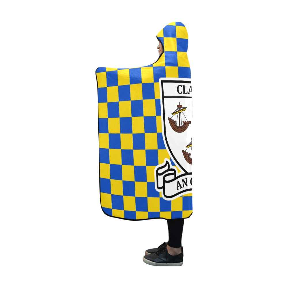 County Clare Premium Chequered Hooded Blanket