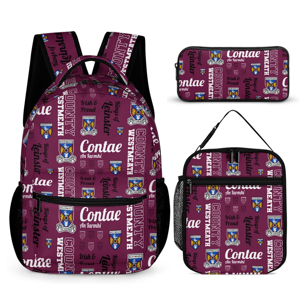 County Westmeath Backpack, Lunch Bag & Pencil Case Set