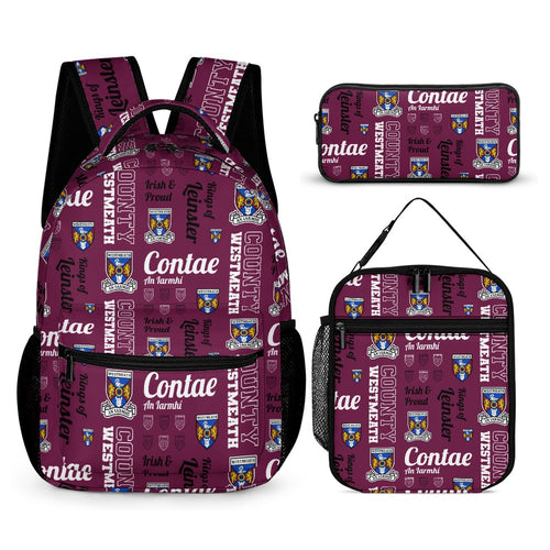 County Westmeath Backpack, Lunch Bag & Pencil Case Set