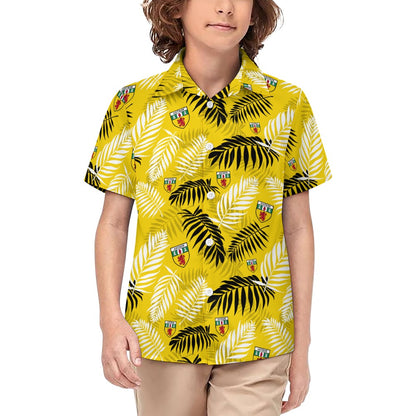 County Antrim Hawaiian Button Up Shirt - Kids
