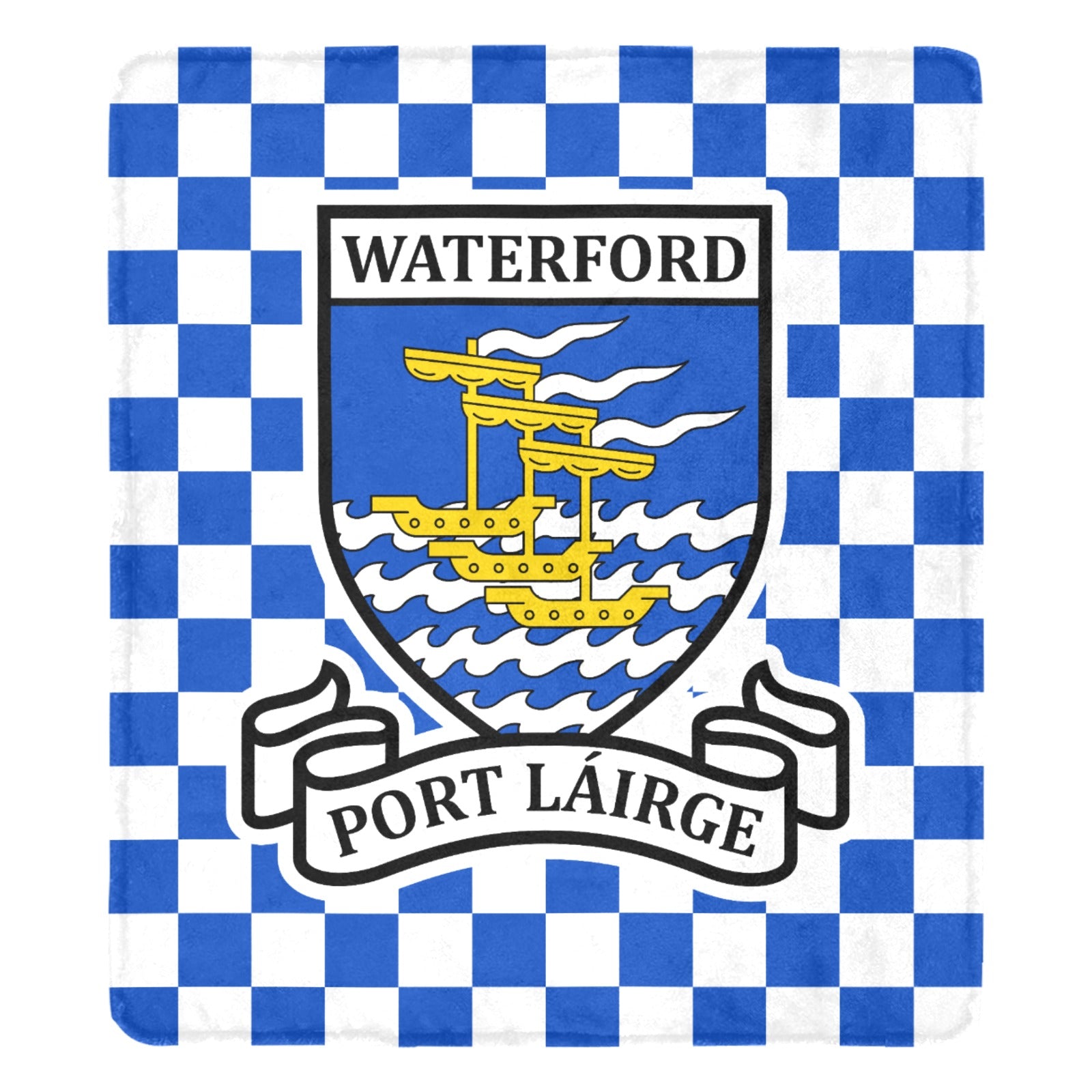 County Waterford Chequered Ultra-Soft Throw Blanket