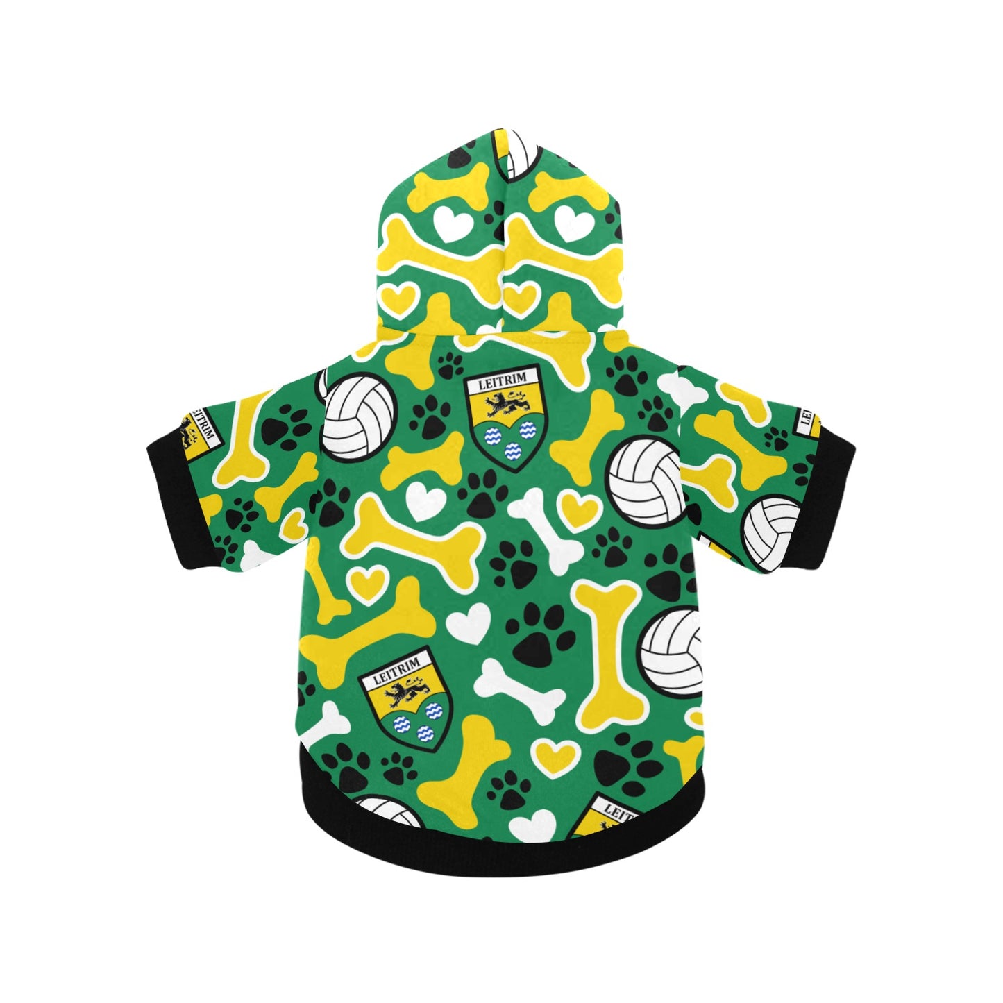 County Leitrim Pooch Pattern Pet Hoodie