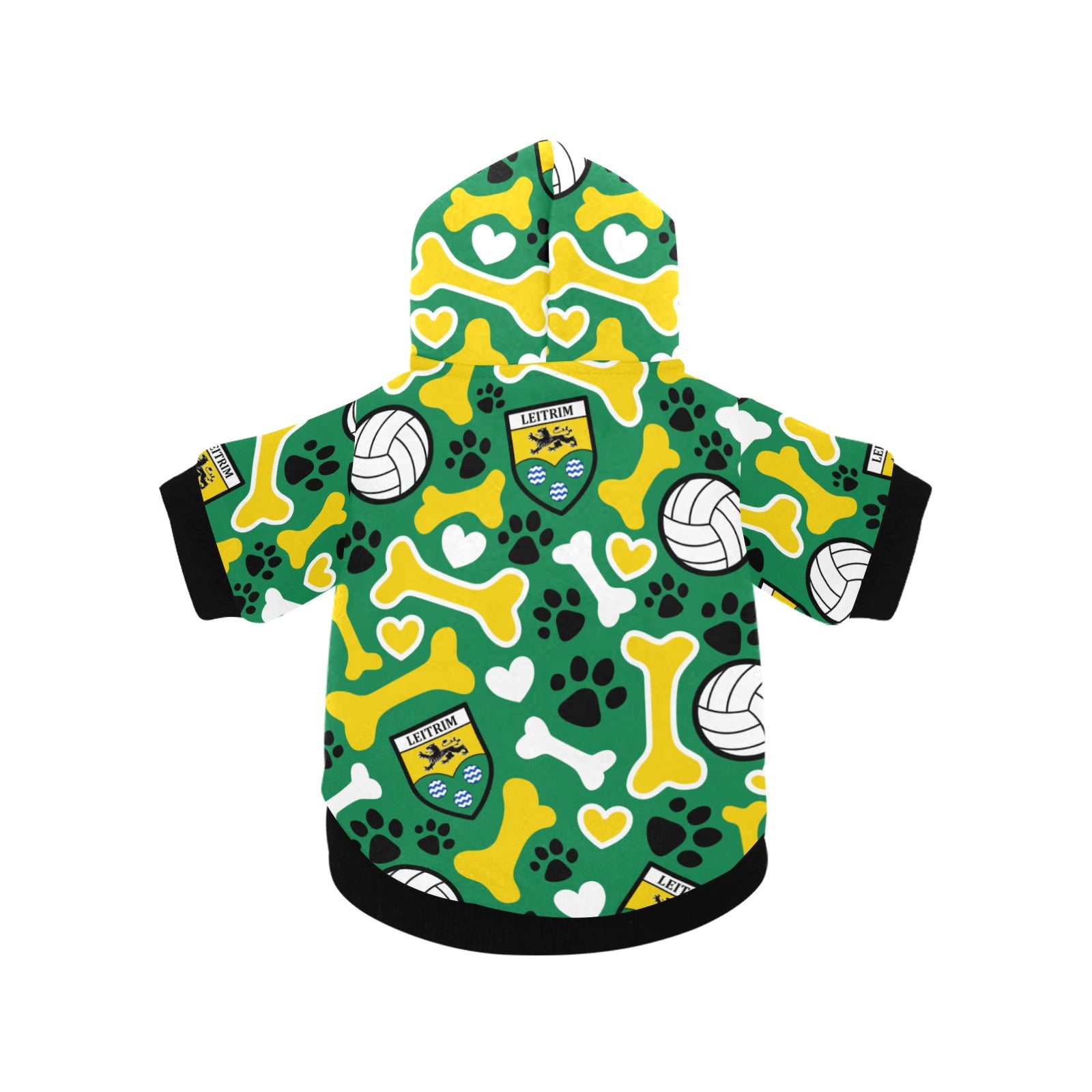 County Leitrim Pooch Pattern Pet Hoodie