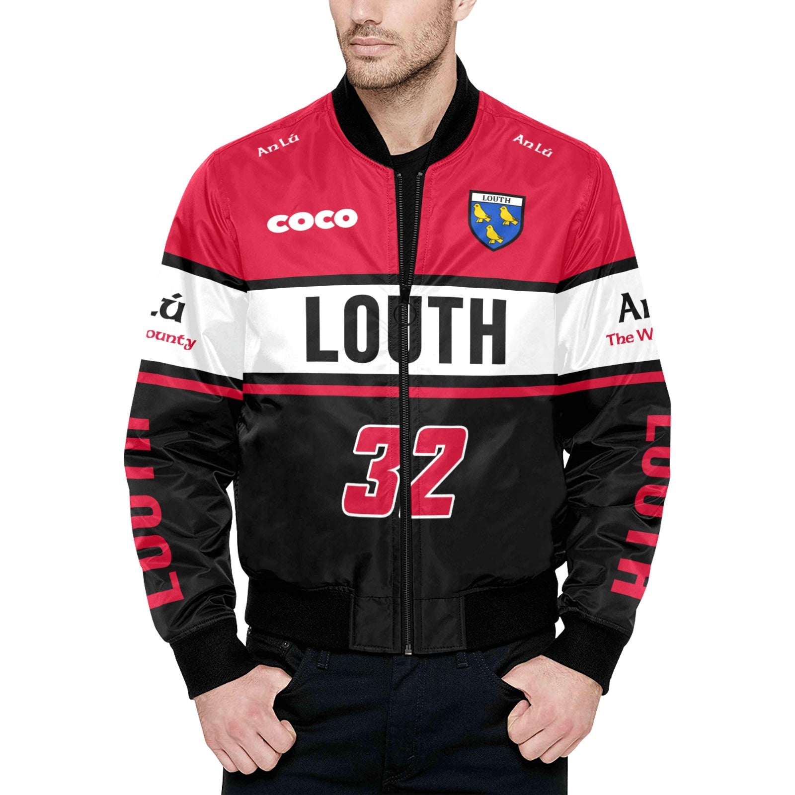 County Louth Vintage Quilted Bomber Jacket
