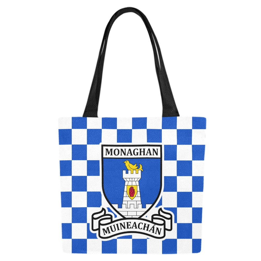 County Monaghan Chequered Canvas Tote Bag Set