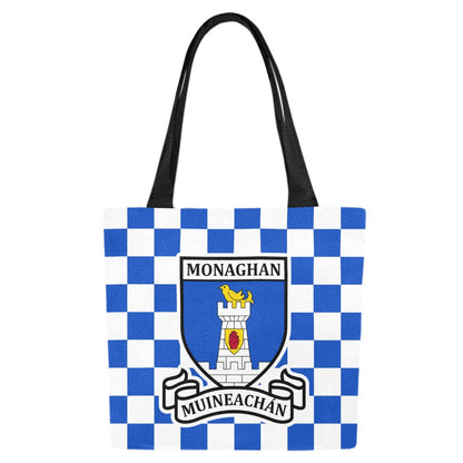 County Monaghan Chequered Canvas Tote Bag Set