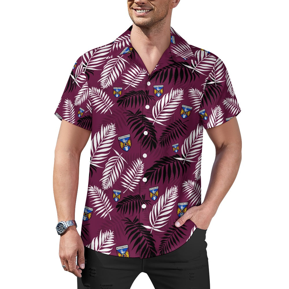 County Westmeath Hawaiian Button Up Shirt - Adults