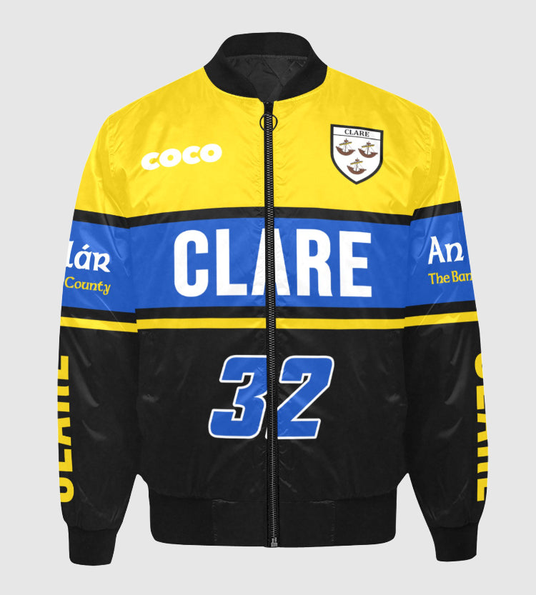 County Clare Vintage Quilted Bomber Jacket