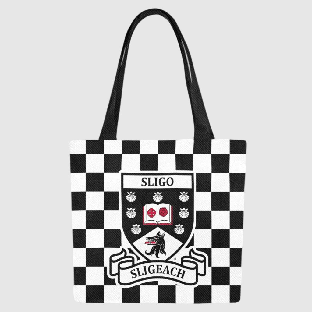 County Sligo Chequered Canvas Tote Bag Set