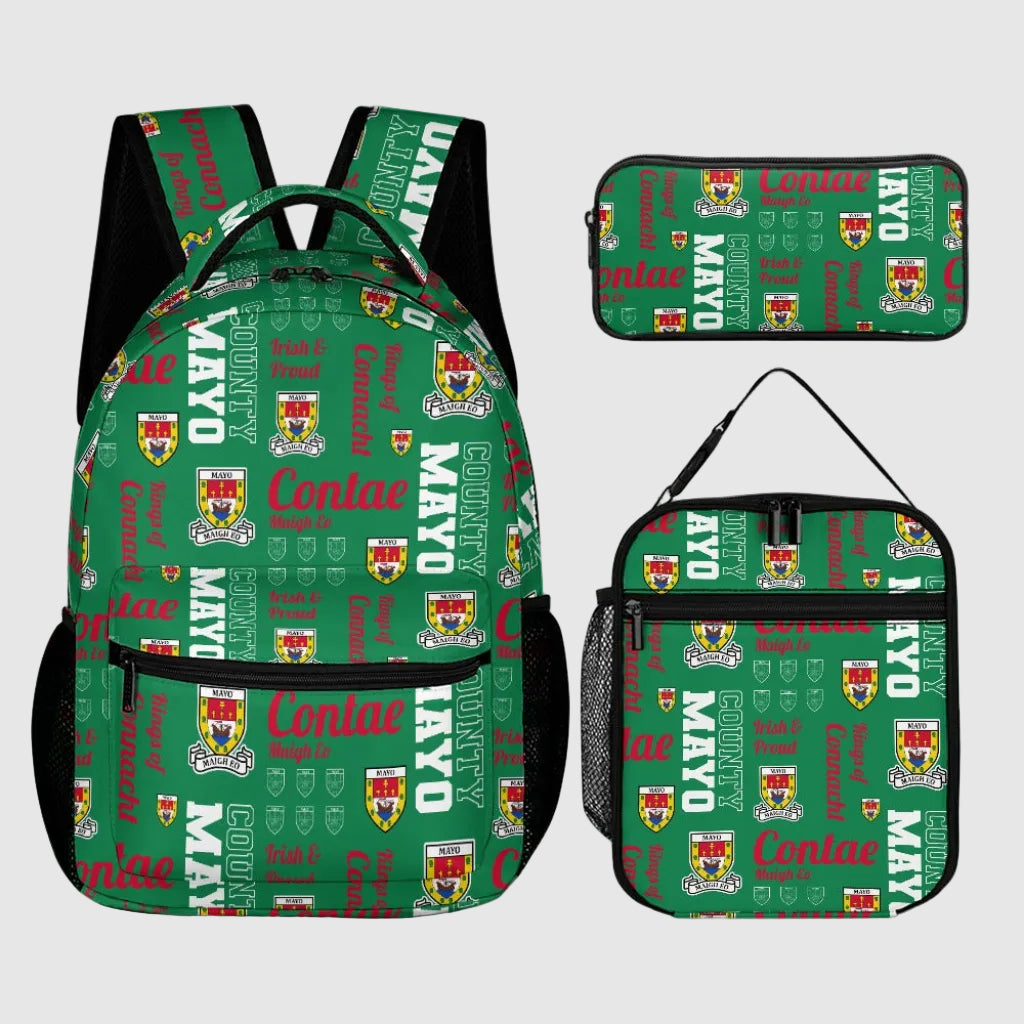 County Mayo Backpack, Lunch Bag & Pencil Case Set