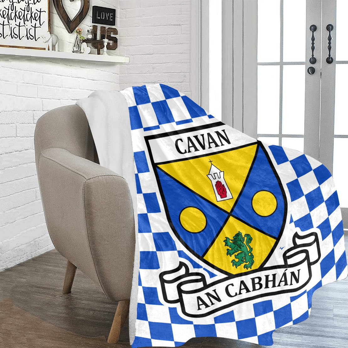County Cavan Chequered Ultra-Soft Throw Blanket