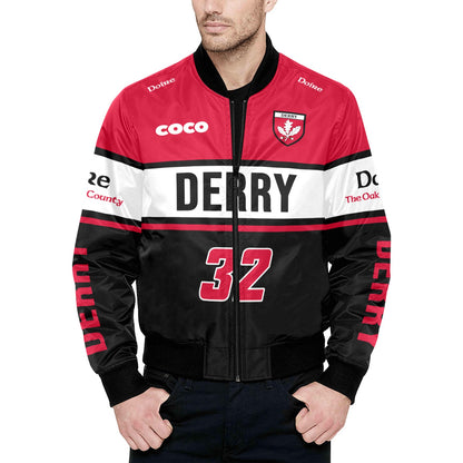 County Derry Vintage Quilted Bomber Jacket