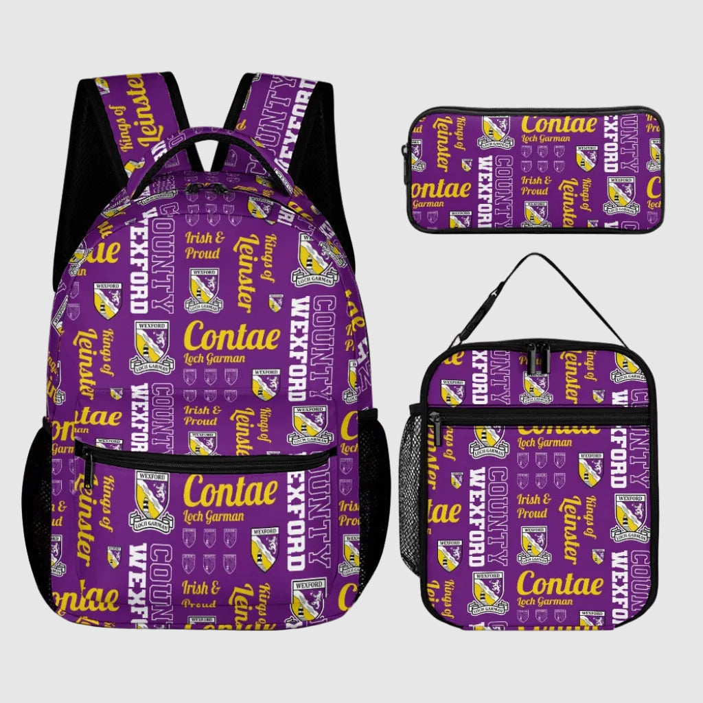County Wexford Backpack, Lunch Bag & Pencil Case Set