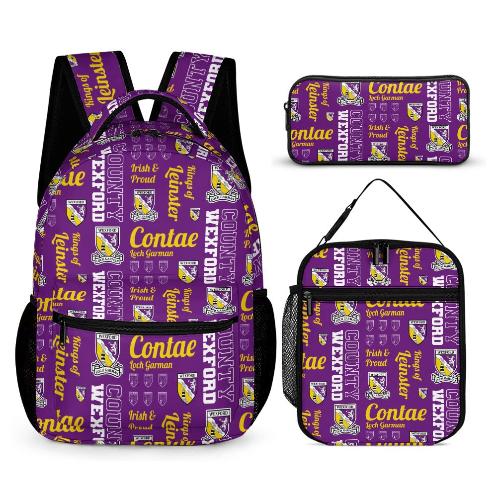 County Wexford Backpack, Lunch Bag & Pencil Case Set