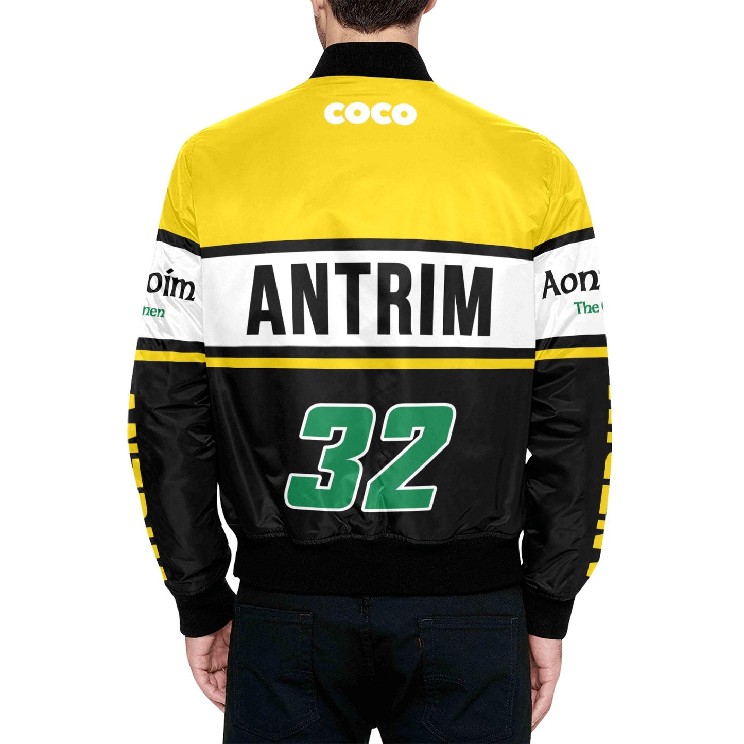 County Antrim Vintage Quilted Bomber Jacket