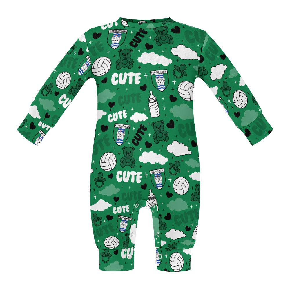 County Fermanagh Cute Baby Sleepsuit