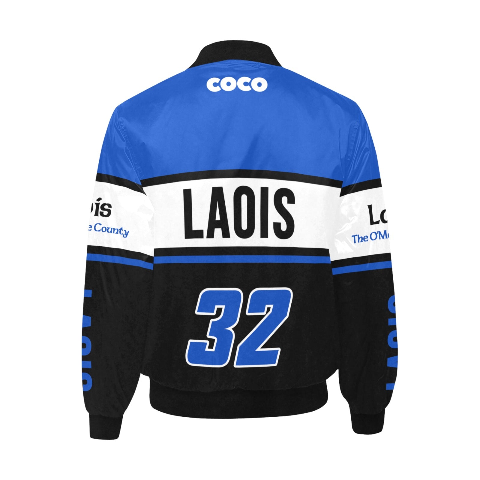 County Laois Vintage Quilted Bomber Jacket