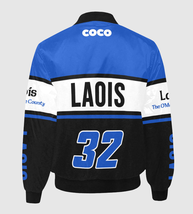 County Laois Vintage Quilted Bomber Jacket