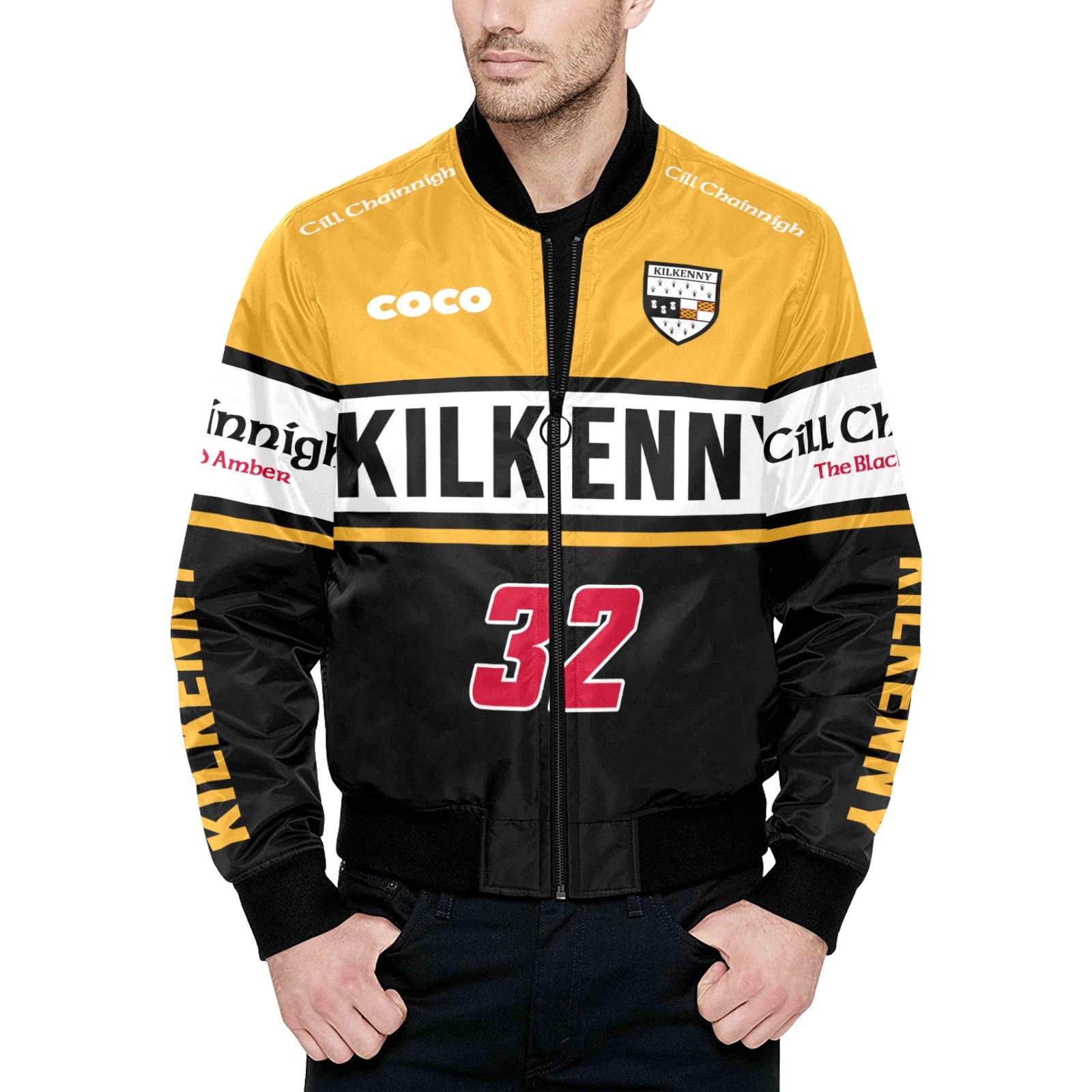 County Kilkenny Vintage Quilted Bomber Jacket