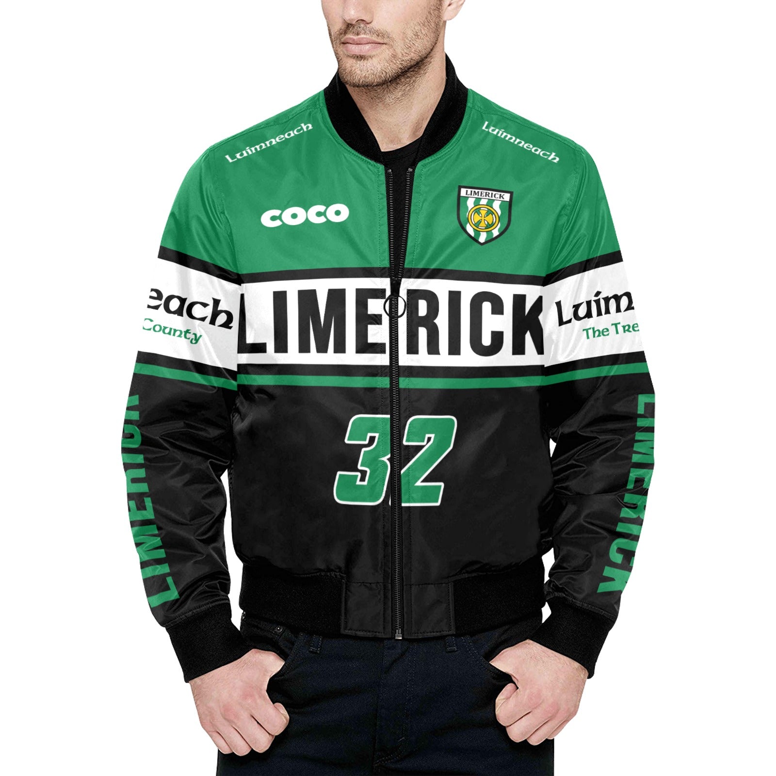 County Limerick Vintage Quilted Bomber Jacket