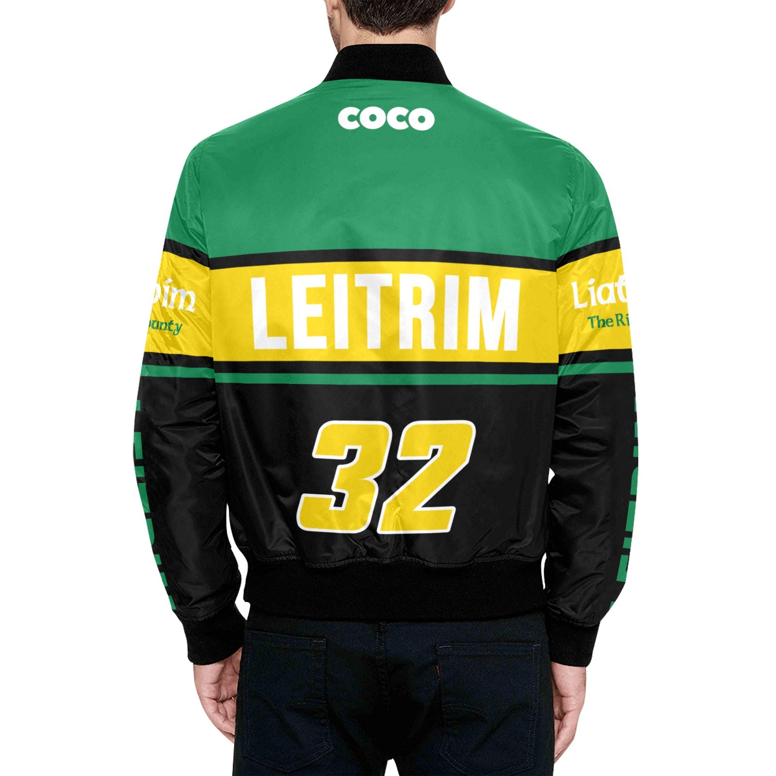 County Leitrim Vintage Quilted Bomber Jacket
