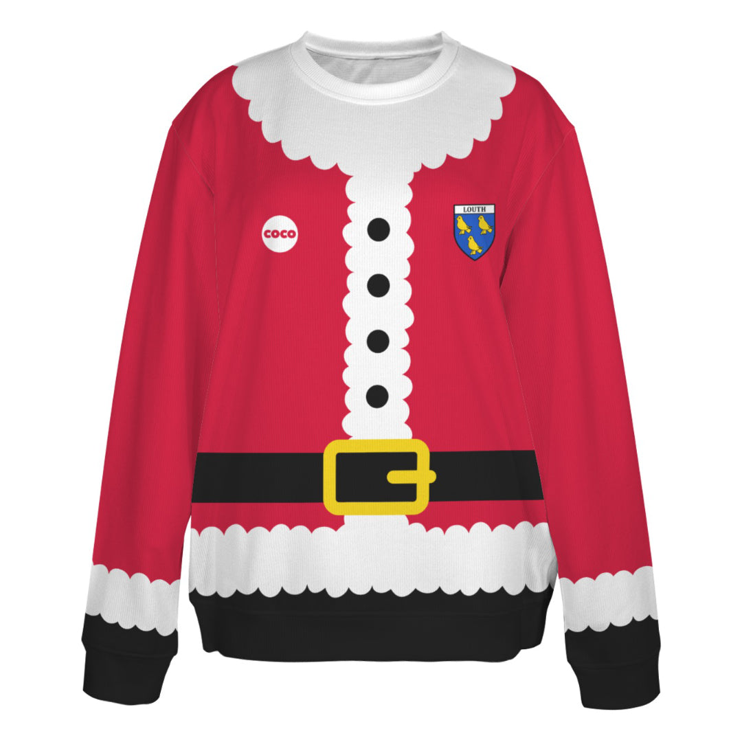County Louth Novelty Ugly Sweater Santa