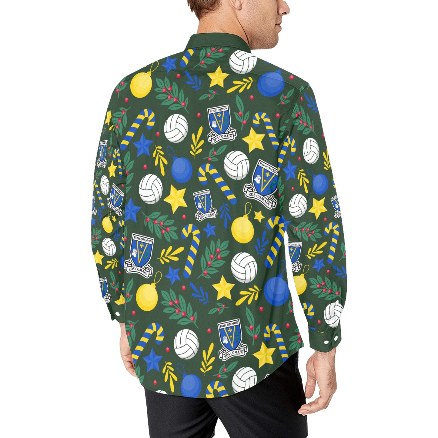 County Roscommon Christmas Button Up Shirt