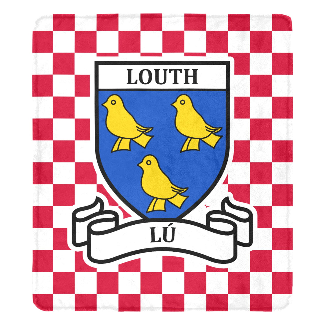 County Louth Chequered Ultra-Soft Throw Blanket