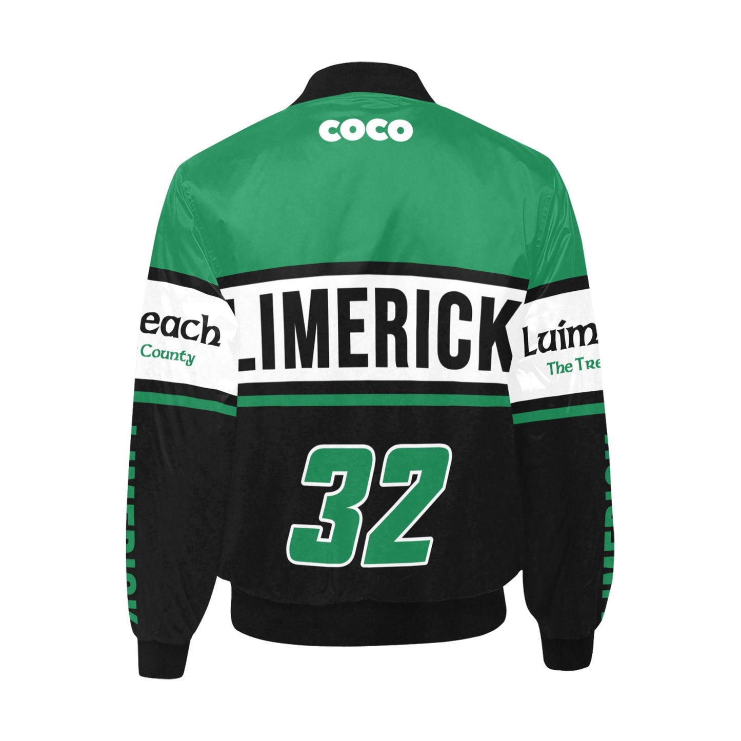 County Limerick Vintage Quilted Bomber Jacket