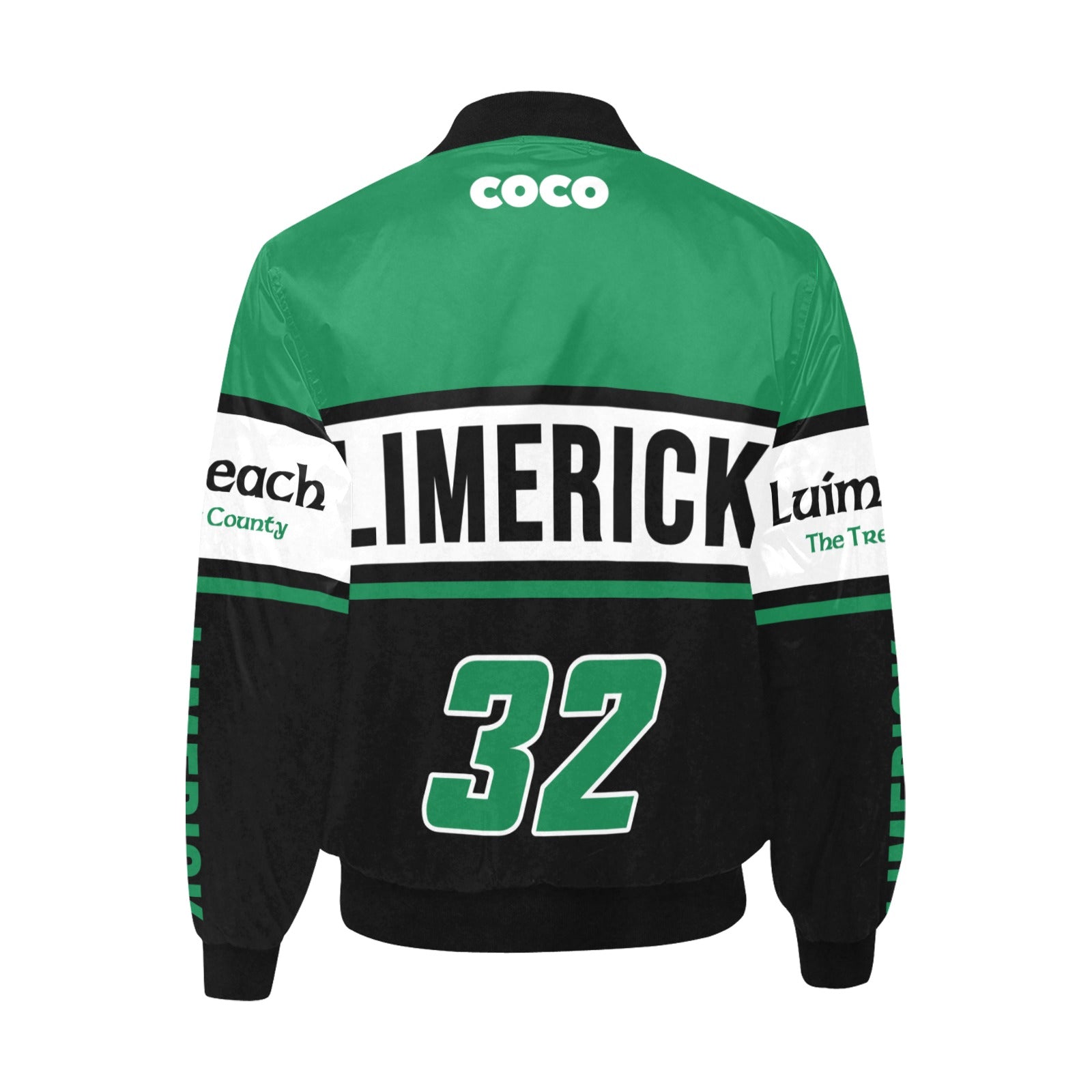 County Limerick Vintage Quilted Bomber Jacket