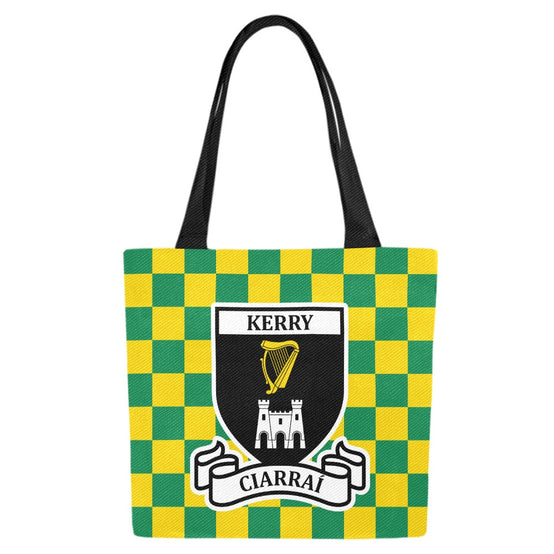 County Kerry Chequered Canvas Tote Bag Set