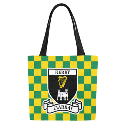 County Kerry Chequered Canvas Tote Bag Set