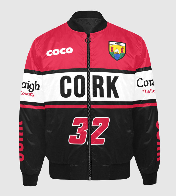 County Cork Vintage Quilted Bomber Jacket
