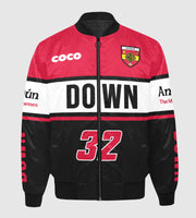 County Down Vintage Quilted Bomber Jacket