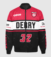 County Derry Vintage Quilted Bomber Jacket