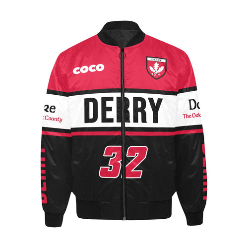 County Derry Vintage Quilted Bomber Jacket 5XL