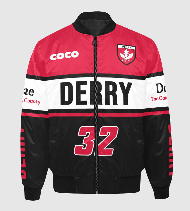 County Derry Vintage Quilted Bomber Jacket