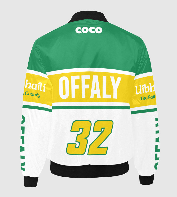 County Offaly Vintage Quilted Bomber Jacket