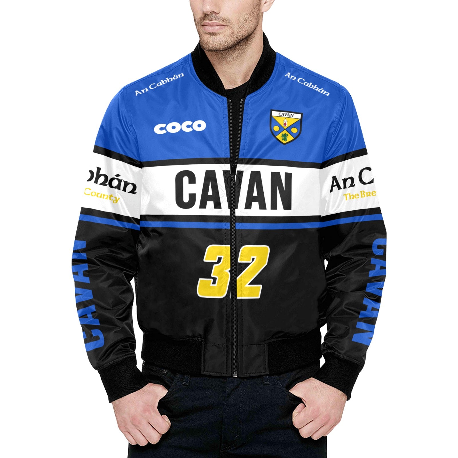 County Cavan Vintage Quilted Bomber Jacket