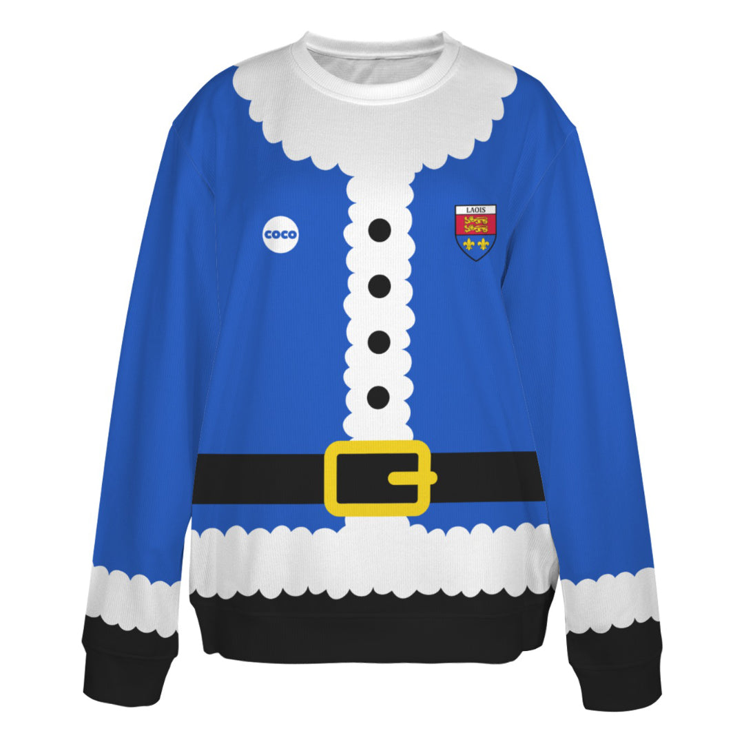 County Laois Novelty Ugly Sweater Santa