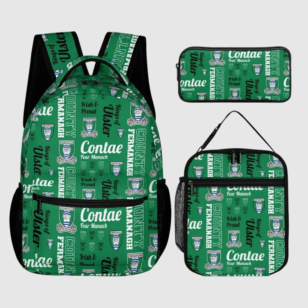 County Fermanagh Backpack, Lunch Bag & Pencil Case Set